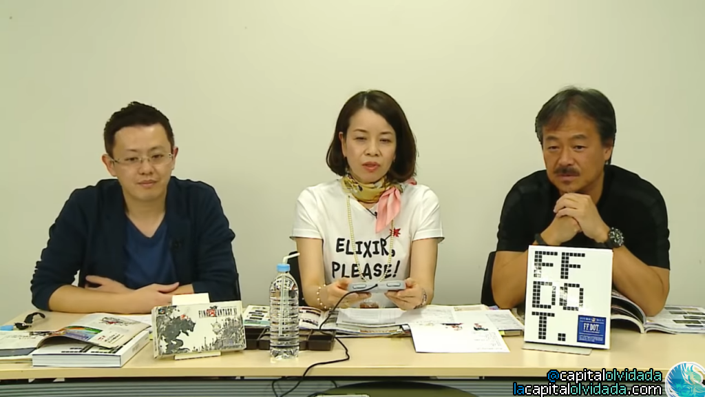 Sakaguchi con Shibuya junto al editor de Famitsu
