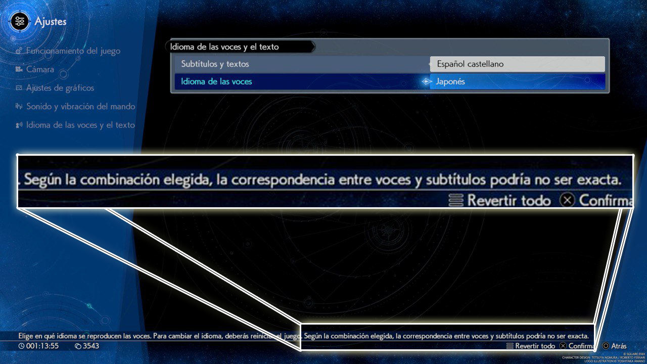 Disclaimer de FINAL FANTASY VII REBIRTH