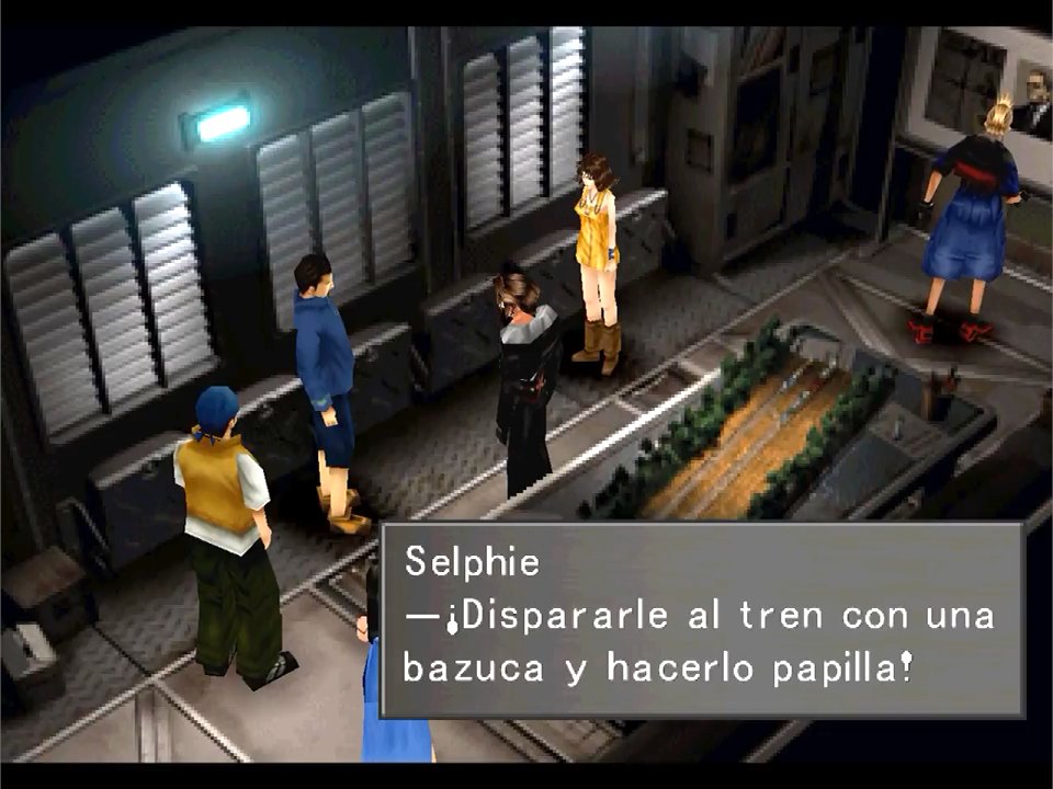 Selphie en FINAL FANTASY VIII, en japonés habla con Kansai-ben