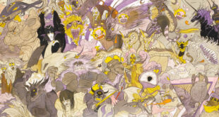 ilustración de Yoshitaka Amano de los enemigos de FINAL FANTASY II